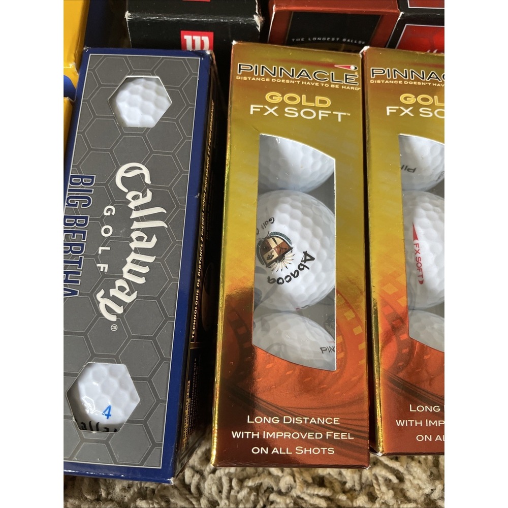 Callaway Titleist Bridgestone Golf Balls Open Box Never Used Lot of 12 Boxes - Picture 10 of 11